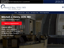 Tablet Screenshot of lincolnoralsurgery.com